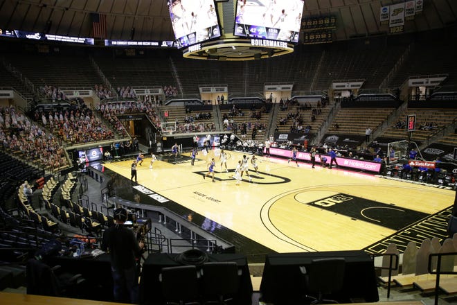 Inside Mackey Arena as the Purdue Boilermakers take on the Indiana State Sycamores, Saturday, Dec. 12, 2020 in West Lafayette.