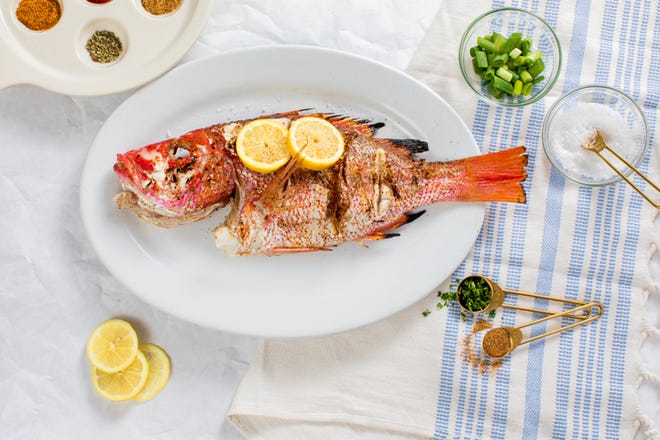 Whole snapper at Capt. Anderson's Restaurant.