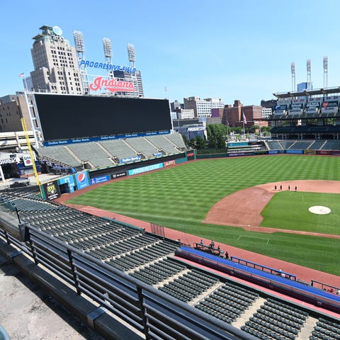 A general view of Cleveland's Progressive Field.