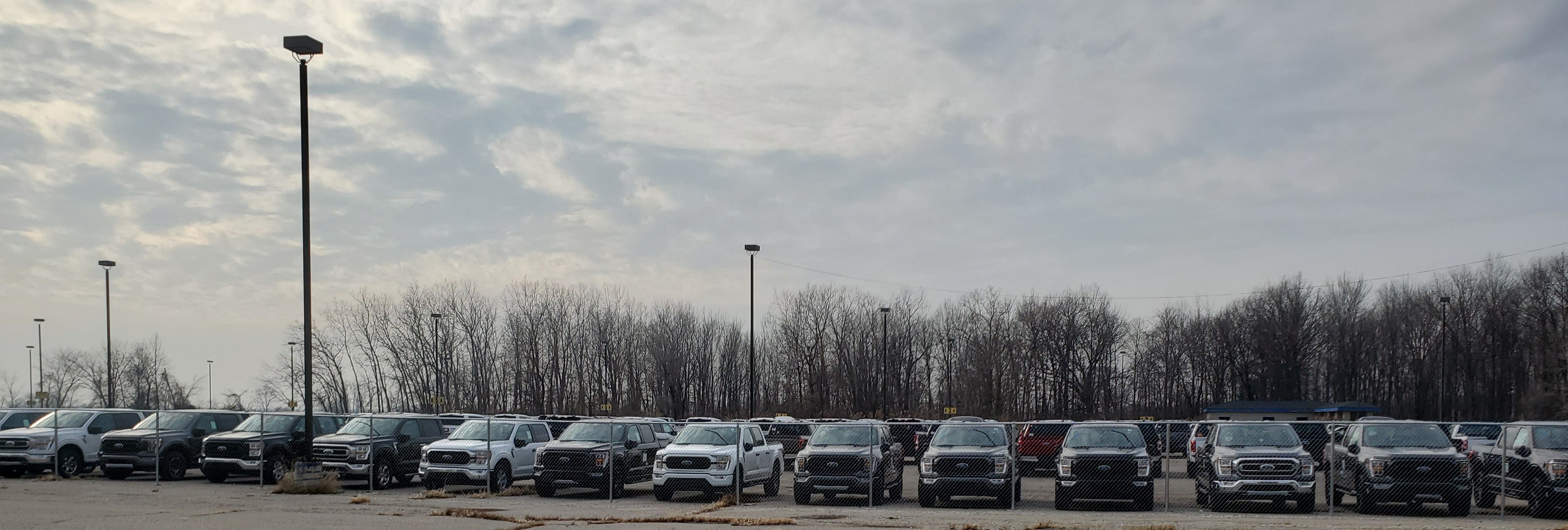 2021 Ford F 150 Pickups Being Stockpiled Near Metro Airport