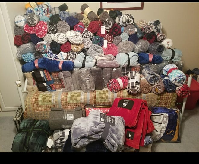 Wrap a Veteran with Love has accumulated 300 blankets to distribute to veterans living at the Ardmore and Sulphur centers. This year veterans will also be receiving snacks, games, and puzzle books.