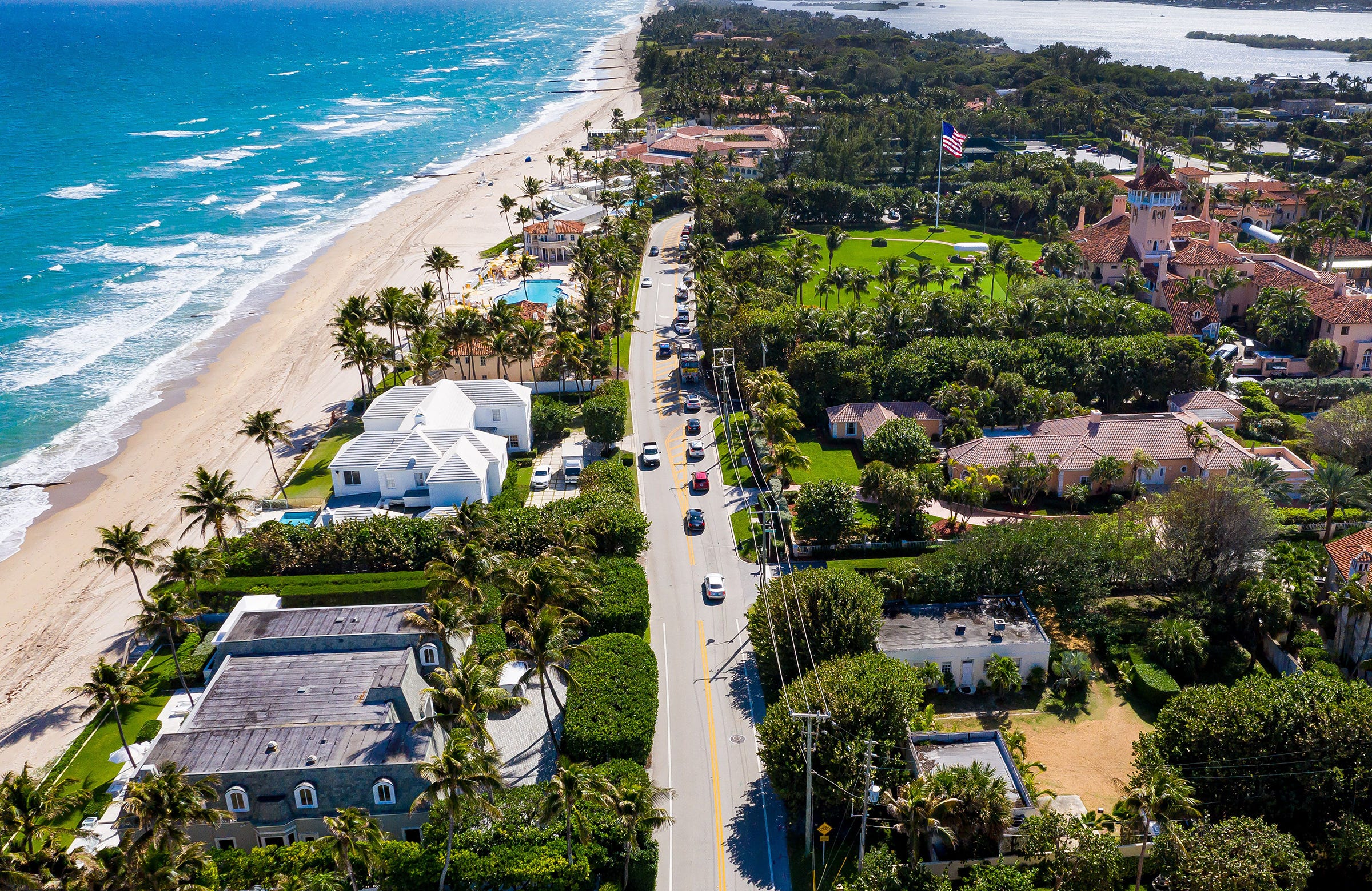 Streets near Mar-a-Lago in Palm Beach busy with real estate action