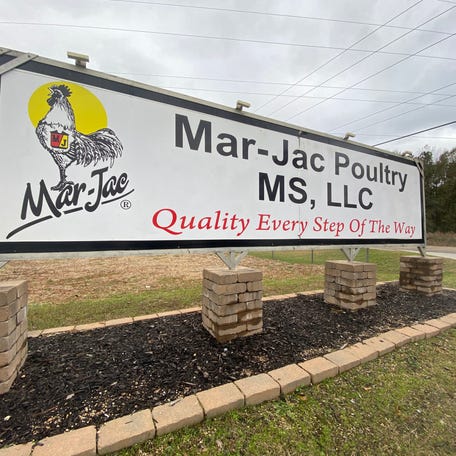 A worker at Mar-Jac Poultry died from on-the-job injuries Tuesday in Hattiesburg, Miss., pictured here Wednesday, Dec. 16, 2020.