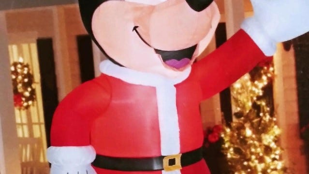 Theft of 12foottall Mickey Mouse inflatable ends Christmas tradition