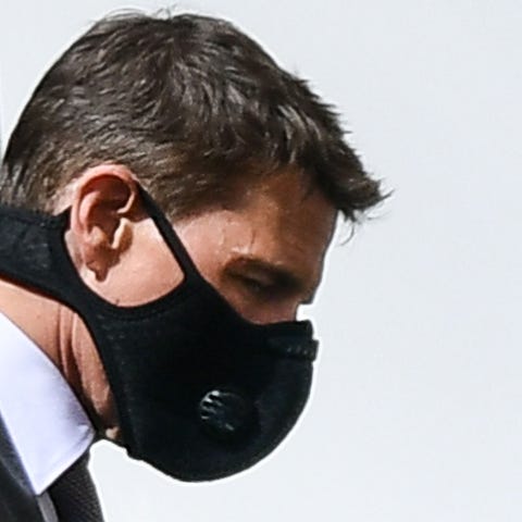 Tom Cruise on the Italian set of "Mission: Impossi