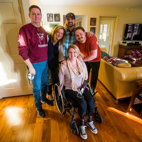 The Norquist family in their South Bend home. From