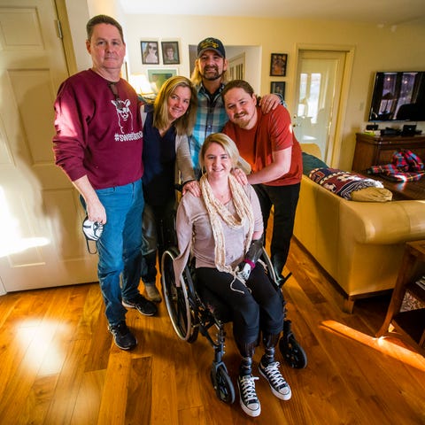 The Norquist family in their South Bend home. From