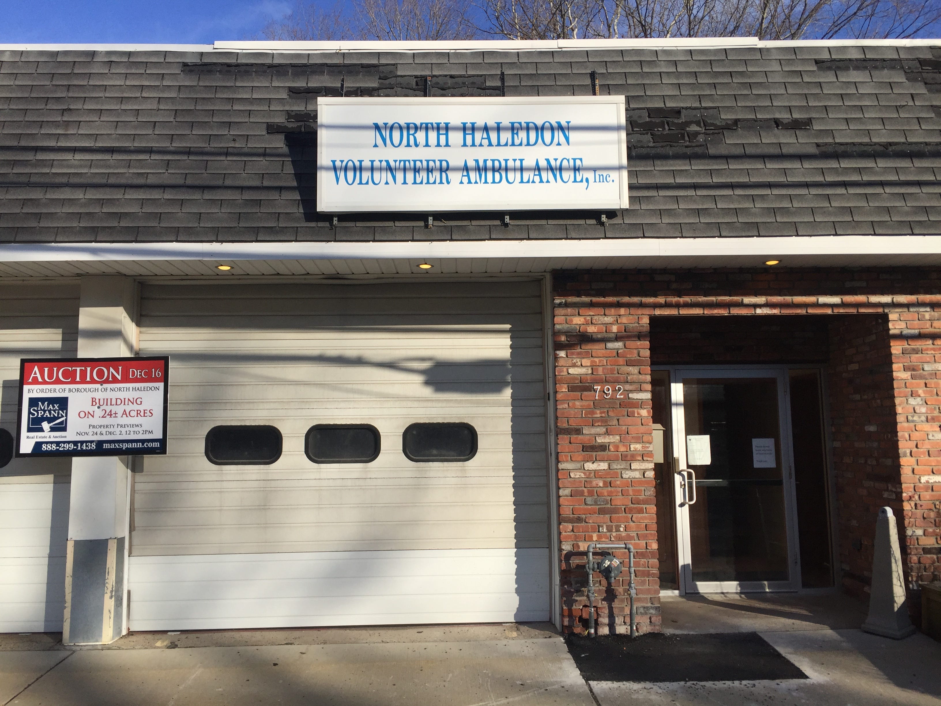 North Haledon NJ ambulance corps headquarters sold at auction