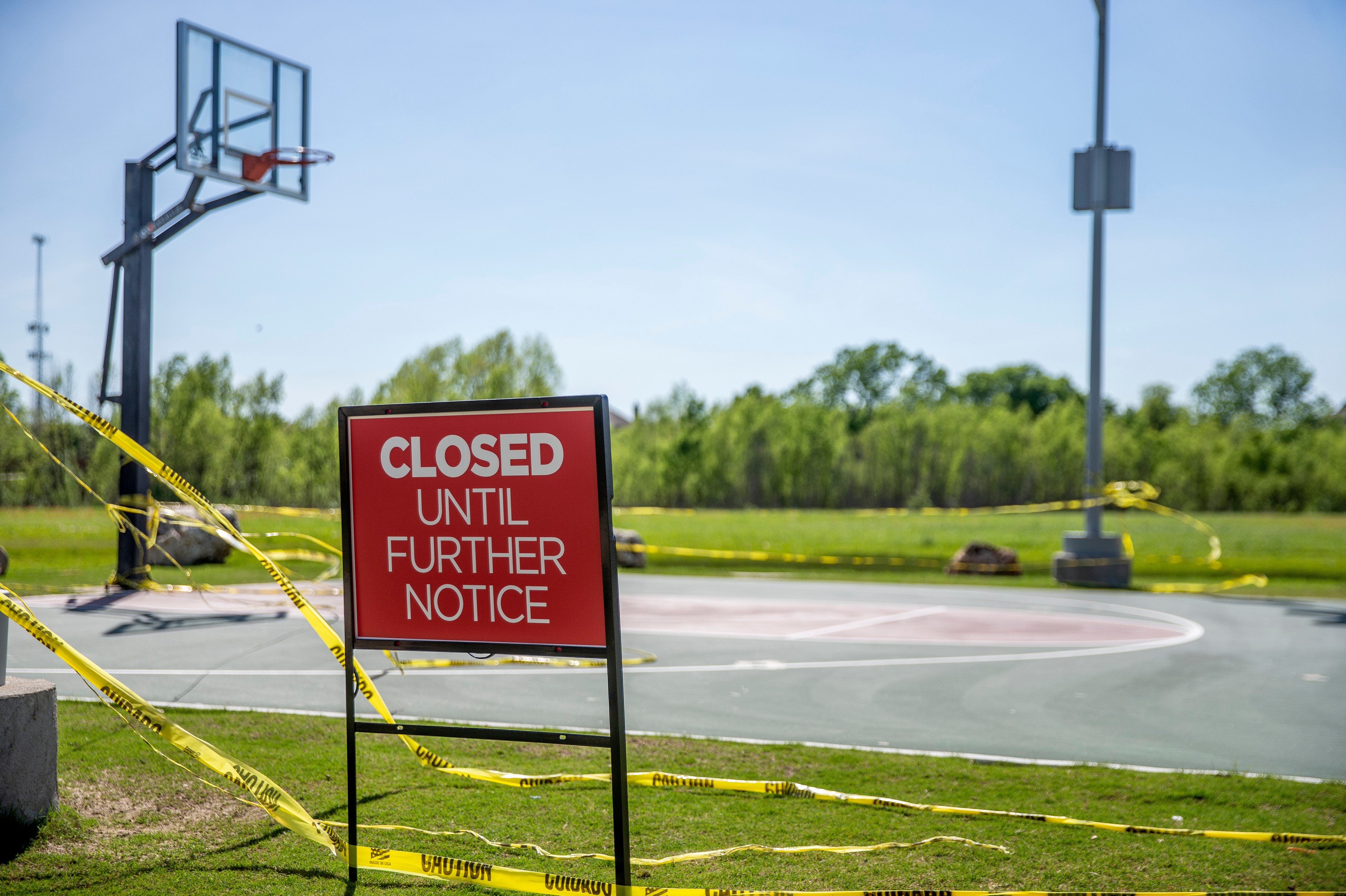 An Avalon Rinderknecht Park in Pflugerville has closed  as  part of the effort to slow down or stop the spread of the coronavirus. Most basket ball courts in Central Texas have closed due to the Coronavirus also known as Covid-19  Wednesday, April 1, 2020.