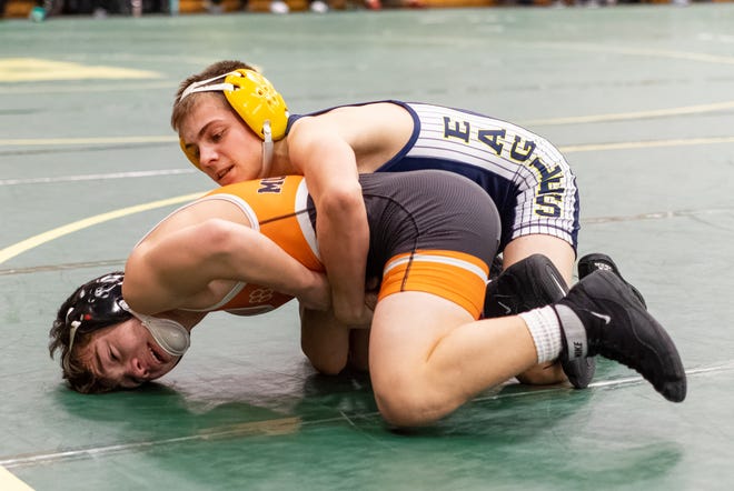 Hartland's Patrick Wlodyga and other wrestlers were able to complete their 2019-20 season, but haven't been able to practice yet this season.