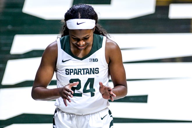 MSU junior star Nia Clouden, a first-team All-Big Ten selection who averages 18 points per game, is among the core of an MSU team that should return intact next season.