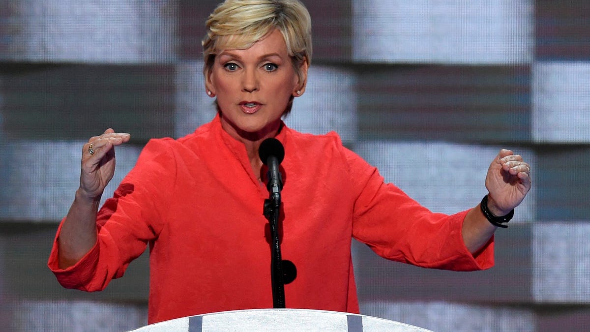 Jennifer Granholm on July 28, 2016, in Philadelphia, Pennsylvania.