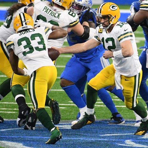 The Packers and quarterback Aaron Rodgers are amon