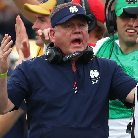 Notre Dame coach Brian Kelly popped off about the 
