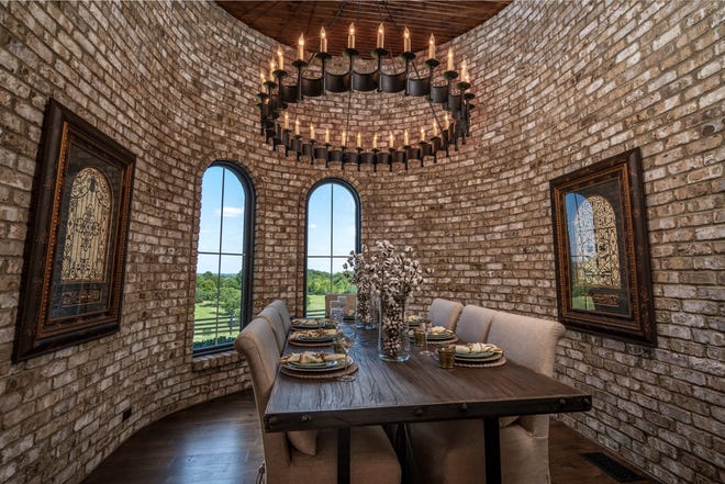 The formal dining room at the Centerpoint Road home.