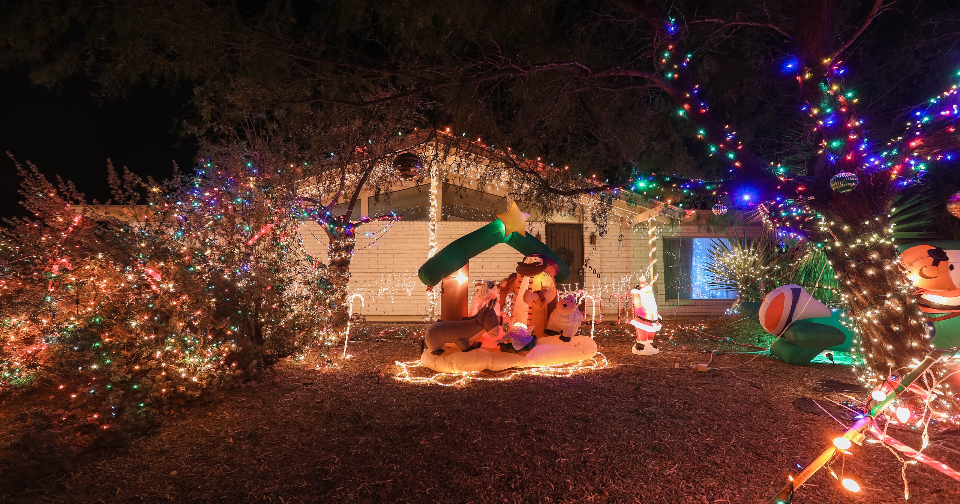 Dónde encontrar luces navideñas en Las Cruces