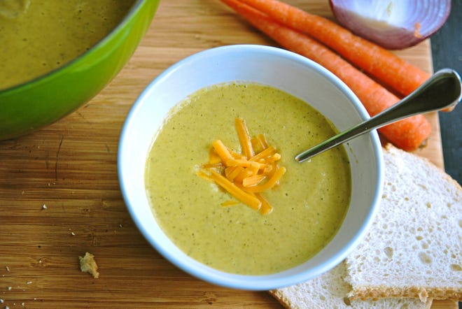 Broccoli carrot soup.