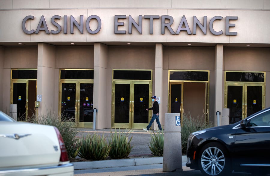 Agua CalienteÊResort Casino SpaÊRancho Mirage is open in Rancho Mirage, Calif., on December 19, 2020. Tribal casinos across California remain open despite regional stay-at-home orders from the state. 
