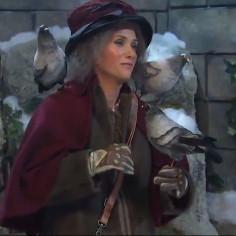 Kristen Wiig as the Pigeon Lady on "Saturday Night