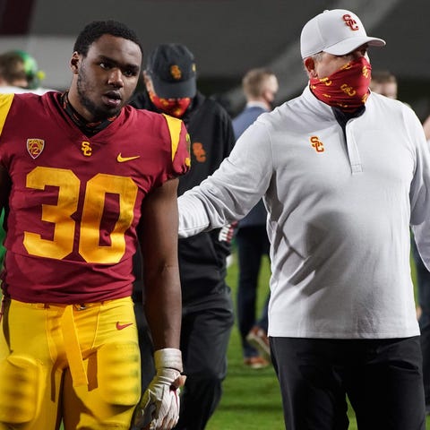 Southern California running back Markese Stepp and