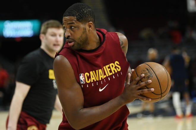 Former Cleveland Cavaliers center Tristan Thompson said it's up to the training staff on whether he'll play in the Celtics season opener on Wednesday.