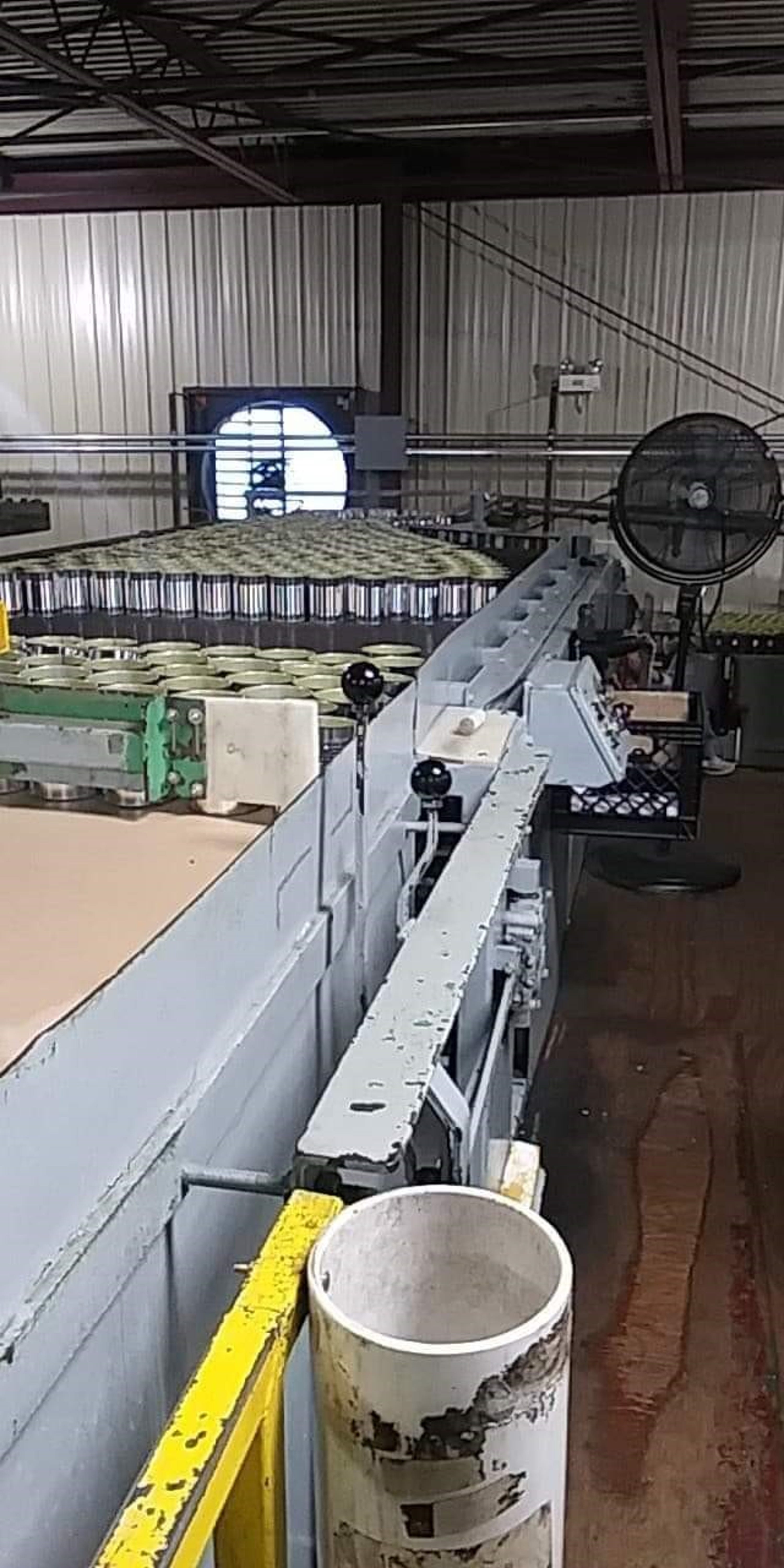 Migrant workers at Seneca Foods green bean canning facility in