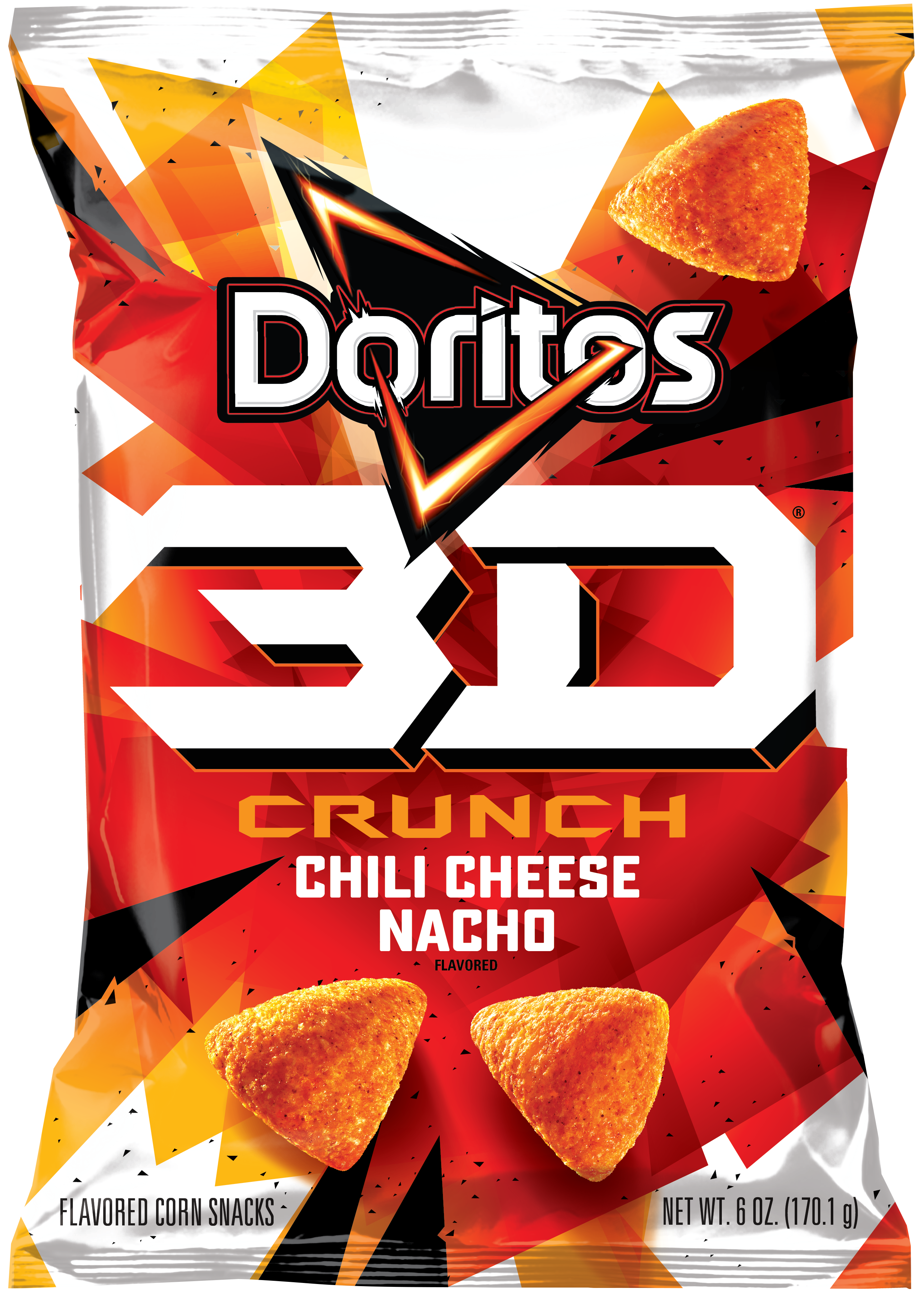 Doritos reveals new 3D Crunch will be available Dec. 28 in two flavors Spicy Ranch and Chili Cheese Nacho