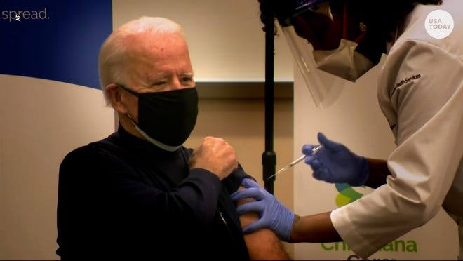 President-elect Biden receives COVID-19 vaccine, urges Americans to do the same