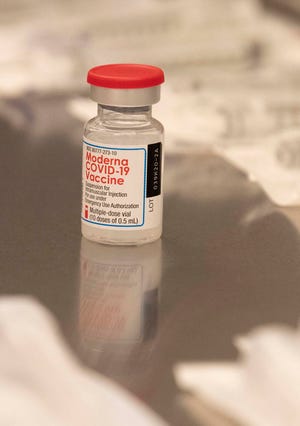 The Moderna COVID-19 vaccine.