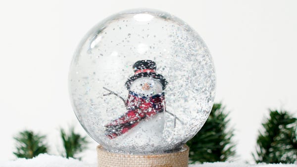 Make a homemade snow globe