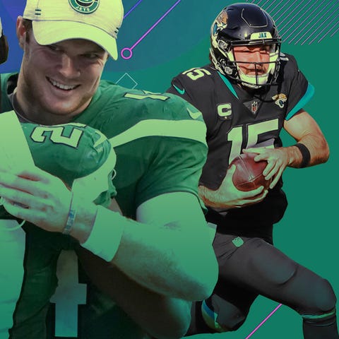 Sam Darnold the Jets joined Gardner Minshew II (15