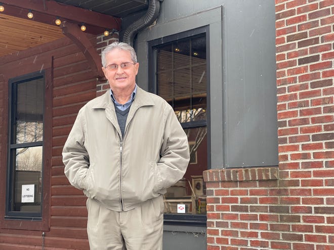 Canal Winchester Mayor Mike Ebert stands outside the former McDorman Auto Museum, which the city plans to turn into its new hub of operations in 2021.