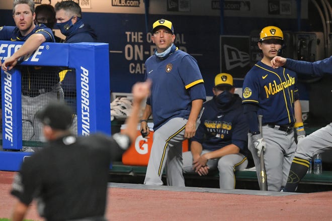 It was a tough 2020 season for hitting coach Andy Haines and the Brewers' offense.