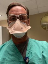 Dr. Scott Guthrie and the rest of the healthcare staff at Jackson-Madison County General Hospital have been working with PPE face coverings since last spring to slow the spread of COVID-19 in the hospital.