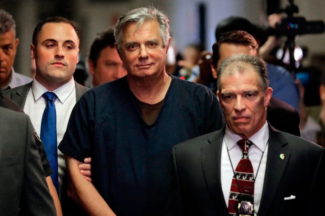Paul Manafort arrives in court in New York on June 27, 2019.