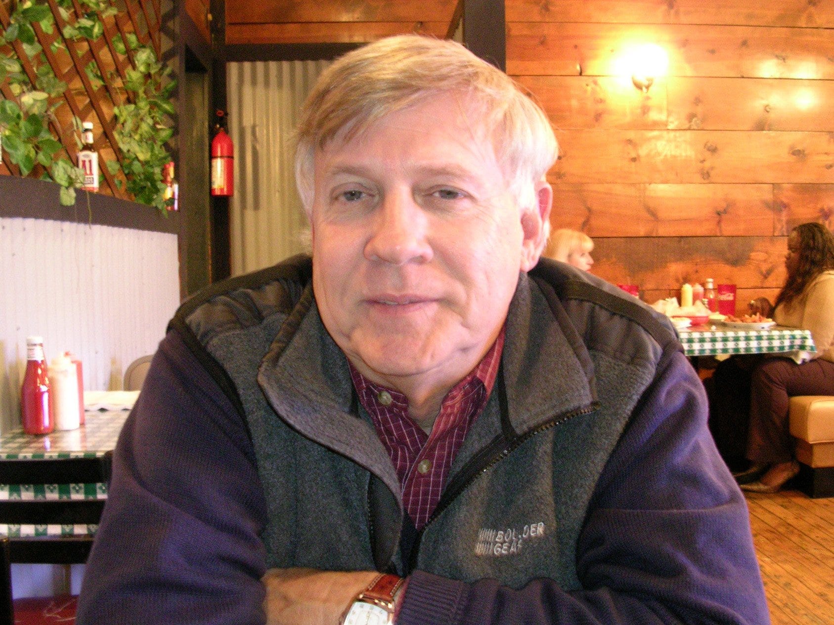 Charles Ezell, owner of Catfish Cabin, at 2846 Airways, taken March 8, 2005.