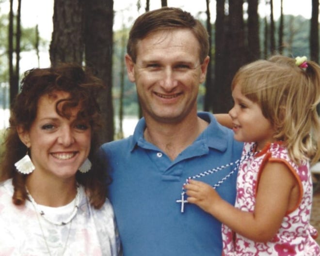 A happy family, Kris, Jon and Jordyn Rystrom.