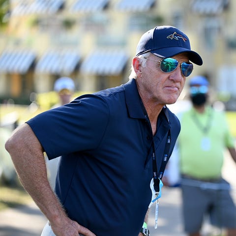 Retired golfer Greg Norman