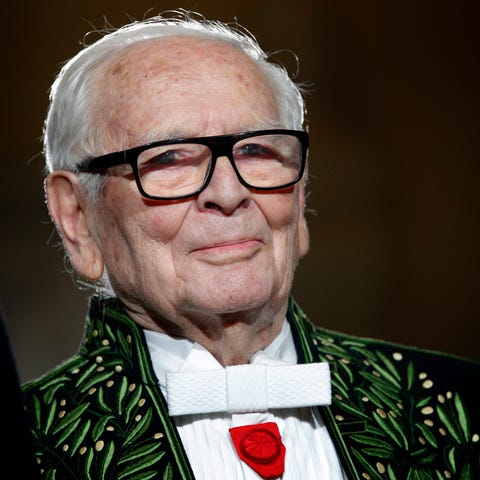 French fashion designer Pierre Cardin, hailed for 