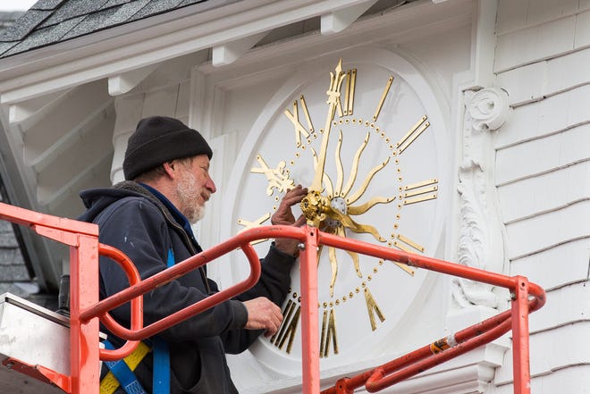 Carey Cottage Historic Clock Tops Off Renovations In Portsmouth Carey Cottage Historic Clock Tops Off Renovations In Portsmouth
