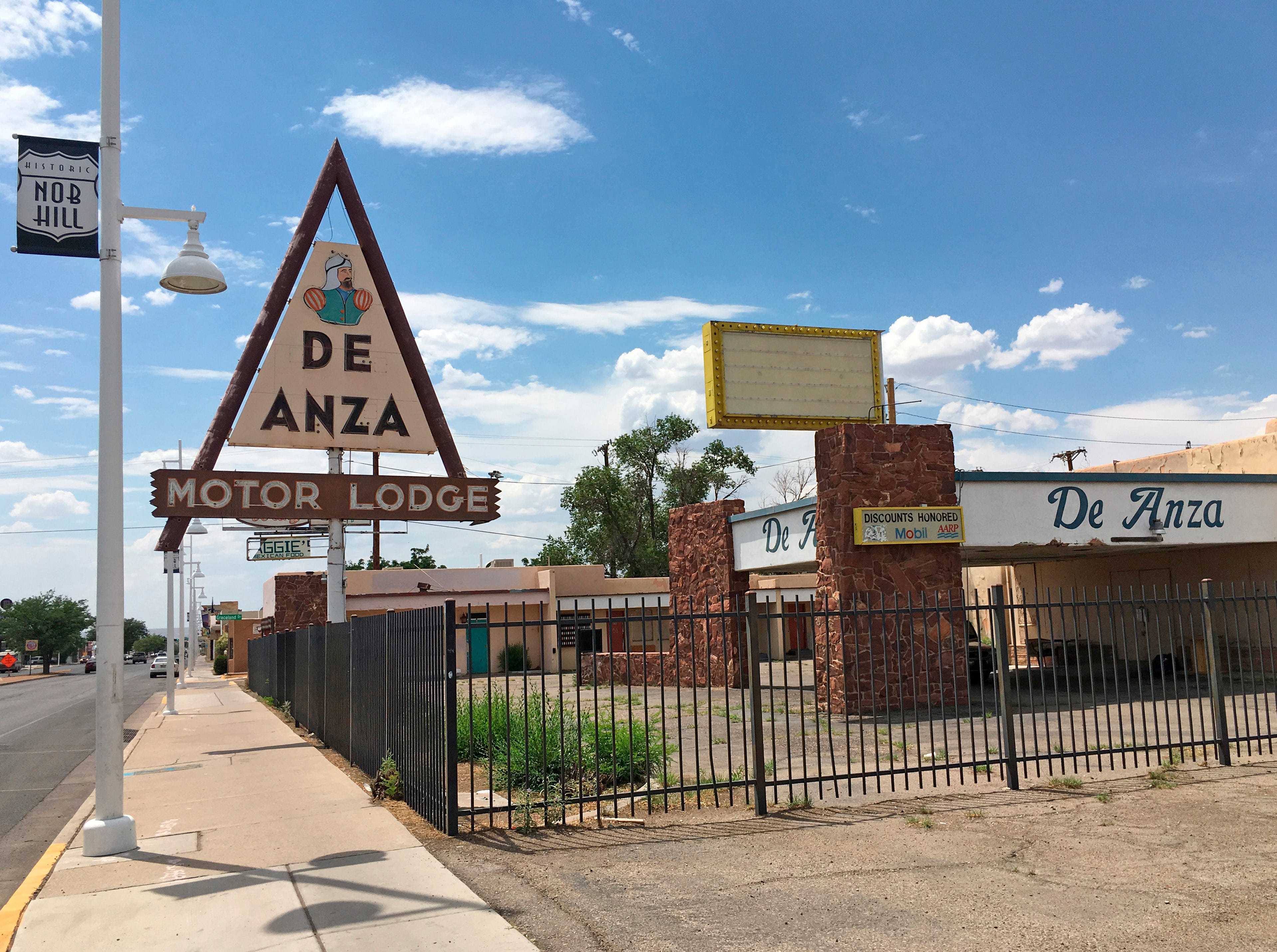 In this June 24, 2016, photo, the closed De Anza Motor Lodge sits along Route 66 in Albuquerque, Nex Mexico, and recently has been highlighted as one of the few places that allowed black travelers to stay during segregated times.