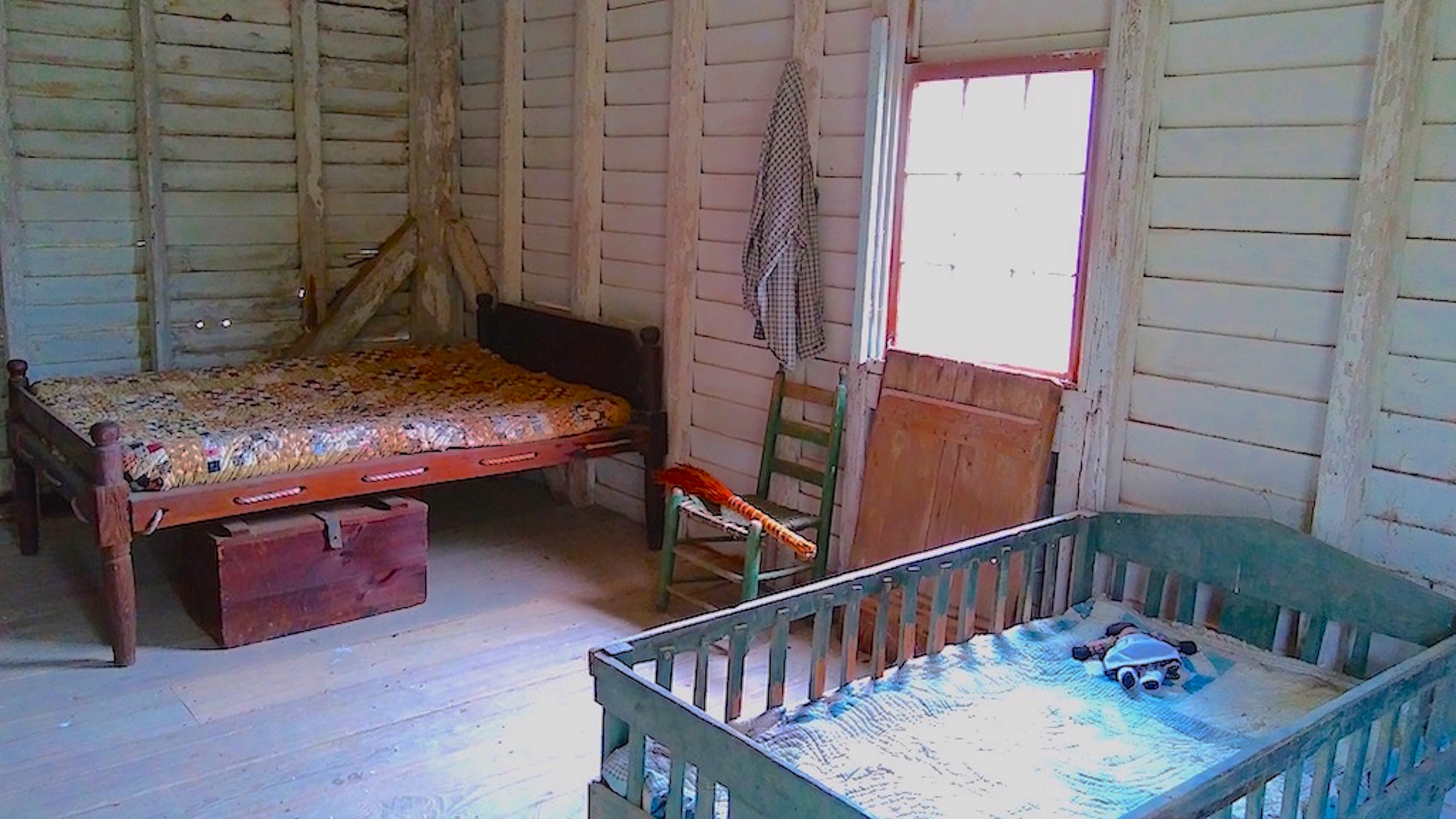 All furniture made in the quarters at the WIlliam Hurt Plantation in Georgia was handmade by those enslaved there.