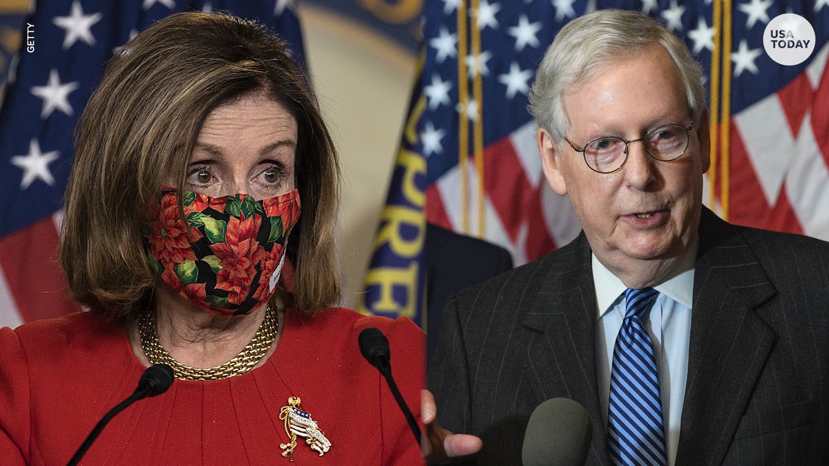 Nancy Pelosi said Mitch McConnell and the Senate Republicans are holding up the distribution of $2,000 stimulus checks to the American people.