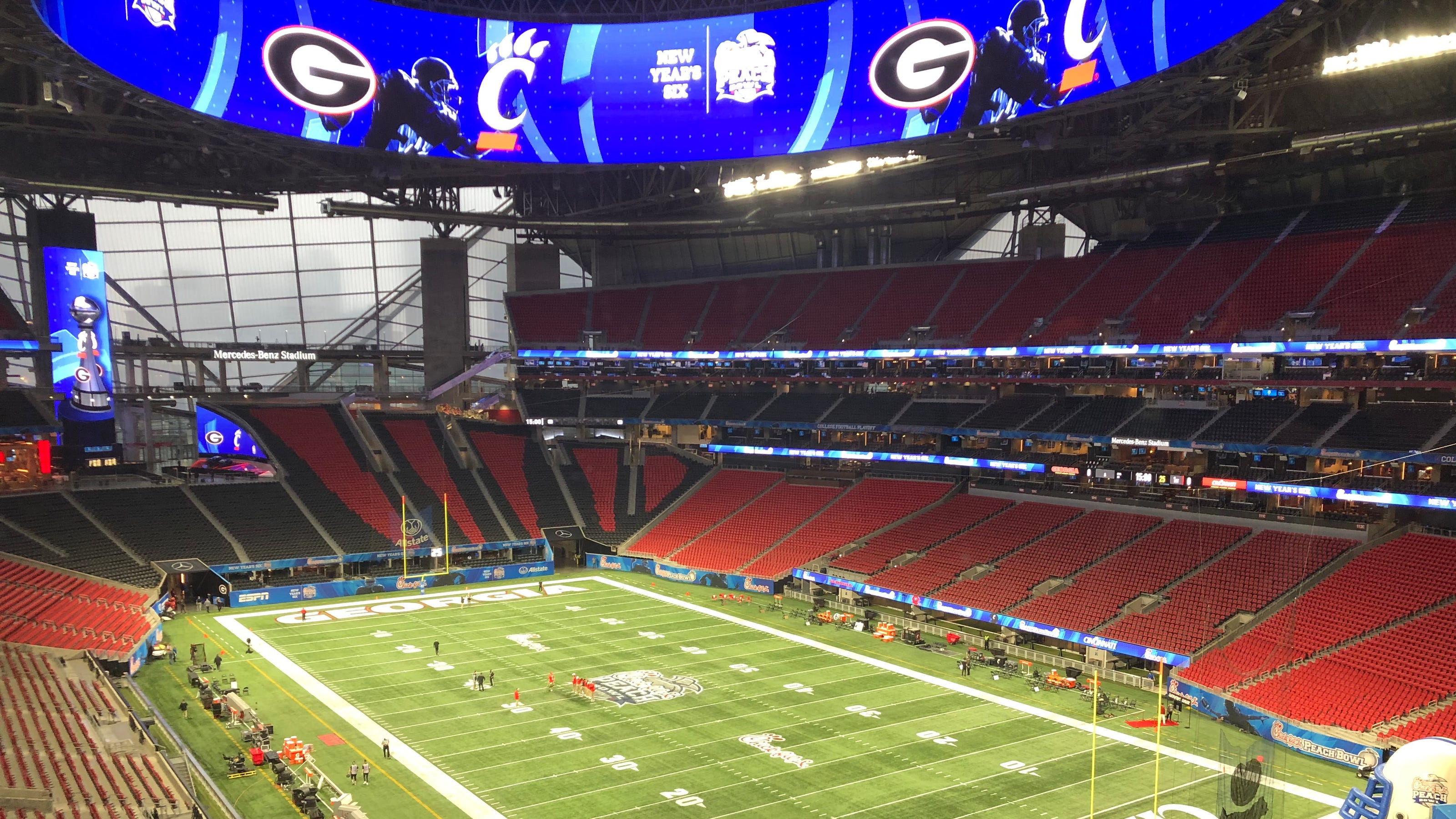 UGACincinnati Peach Bowl score updates and commentary from Atlanta