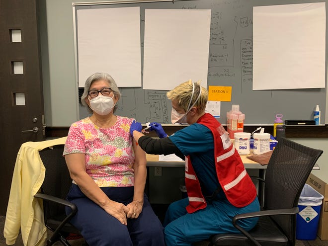 Ascension Seton staff have begun vaccinating Austin ISD staff with a COVID-19 vaccine, giving priority to staff who work on campuses who are 65 and older.
