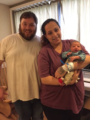 Hudson parents Lorrana Dornelas and Jason Coleman welcomed baby Josiah Tylor Dornelas-Coleman at 2:11 p.m. on New Year's Day at MetroWest Medical Center in Framingham. Josiah was the first baby born at the hospital in 2021. He joins his two older siblings, an 8-year-old brother and 4-year-old sister.