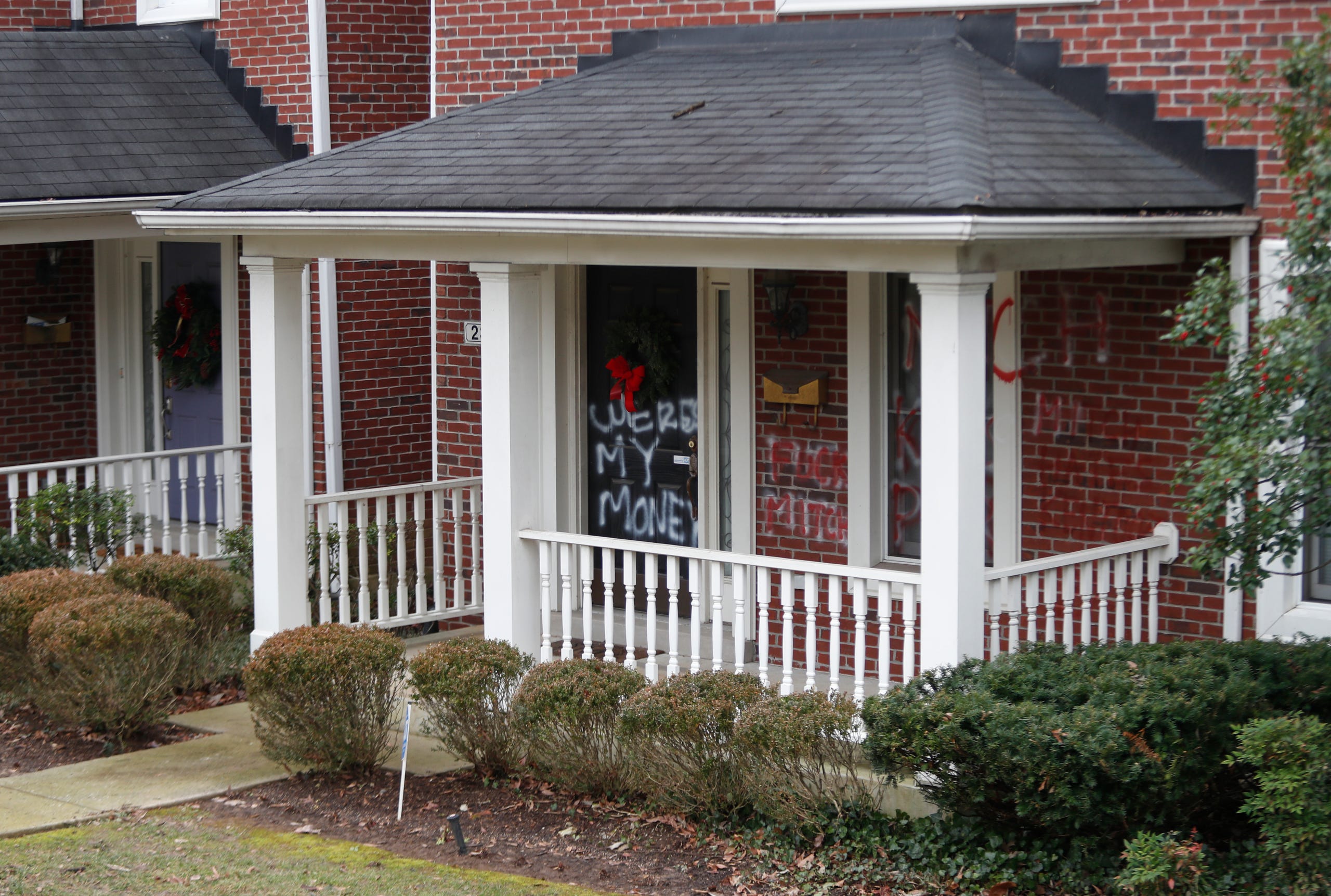 Senator Mcconnell S House Is Vandalized