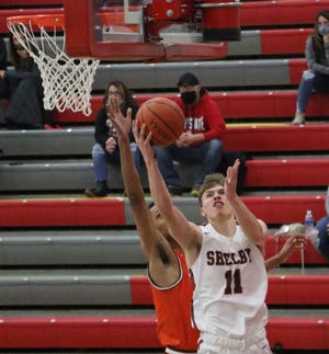 Shelby's Cody Lantz scored a career-high 34 points in a win over Clear Fork last week.