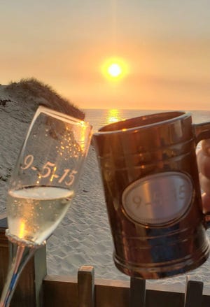 Tip a glass to the picturesque sunsets of Marina.