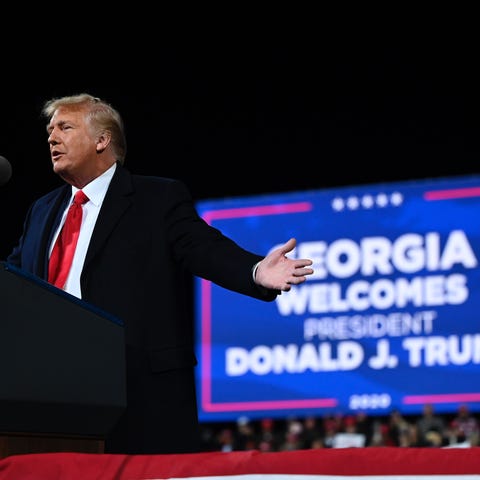 Donald Trump on Dec. 5, 2020, in Valdosta, Georgia
